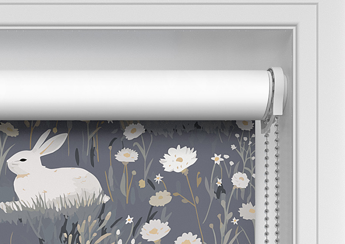 Bunny Meadows, Moonlit Grey - Twist&Fit Roller Blind - Image 10